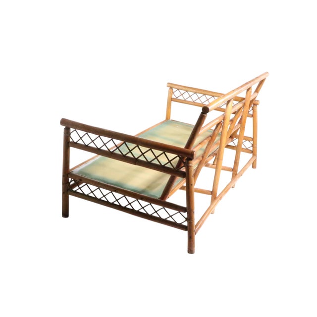 Mid 20th Century Bamboo Sofa For Sale - Image 9 of 11