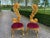 Wood 1980s Italian Rococo Gold Beech Velvet Side Chairs 2pc- Pair For Sale - Image 7 of 18