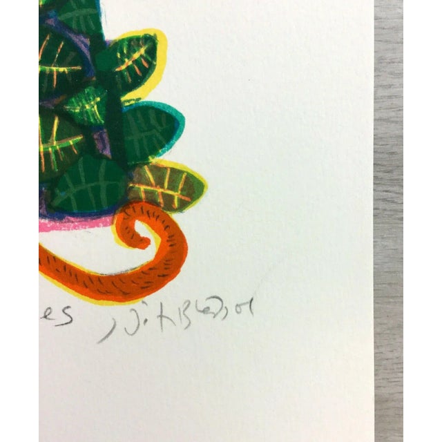 Mid Century Modern Unframed Shrewdness of Apes Judith Bledsoe Signed Lithograph For Sale - Image 4 of 6