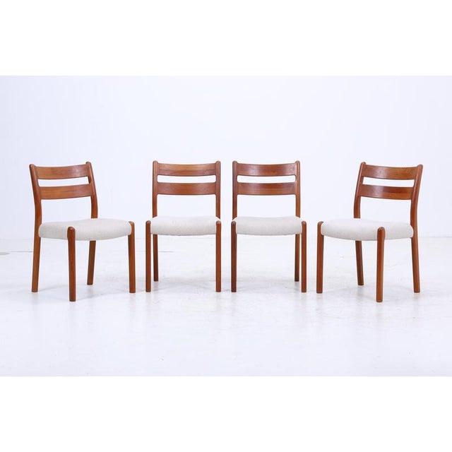 Mid-Century Danish Teak Chairs from EMC Møbler, Set of 4 For Sale - Image 3 of 14