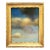 Contemporary Petite Cloud Oil Painting in Vintage Frame For Sale