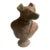 Vintage Anthropomorphic Terracotta Dog Bust For Sale