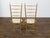 Wood Pair of Midcentury Italian Gilt Wood High Back Side Chairs with Upholstery For Sale - Image 7 of 12