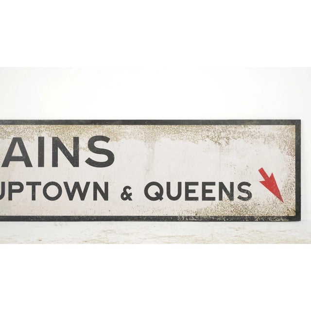 Reclaimed Marty Supreme Foam Board Ind Trains Street Movie Prop Sign For Sale - Image 6 of 7