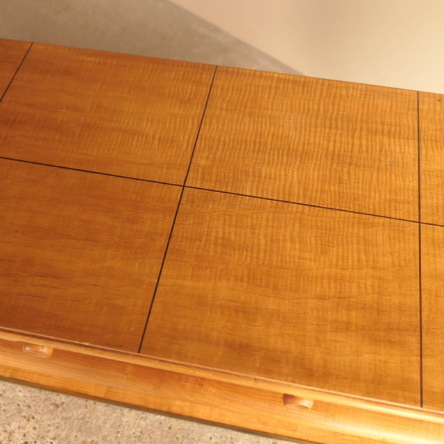 Maple and Brass Console For Sale - Image 15 of 18
