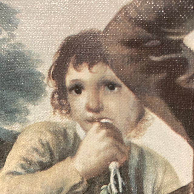 Vintage Framed Canvas Print "The Drinker" After Francisco De Goya - Old World Style For Sale - Image 4 of 12