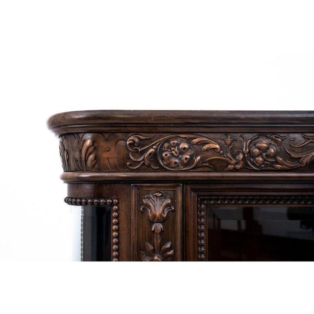 German Display Case on Lions Paws, 1910 For Sale - Image 4 of 10