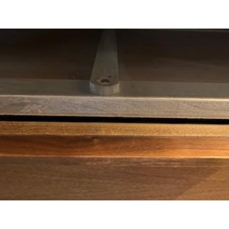 1950s Ramseur MCM Chest of 5 Drawers With Removable Glass Top For Sale - Image 11 of 18