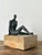This evocative vintage sculpture captures the haunting, existentialist aesthetic famously pioneered by Alberto Giacometti....