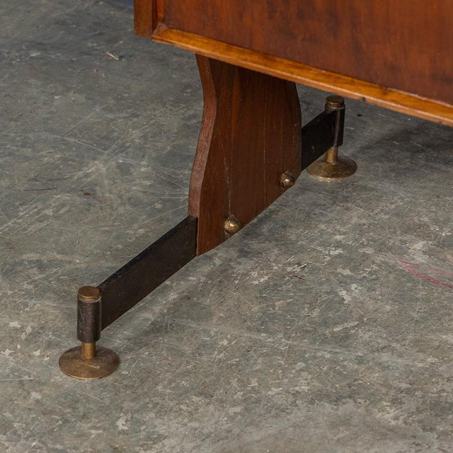 Wood Italian Stylised Map of the World Cabinet, 1950s For Sale - Image 7 of 18