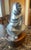 American Pewter Sculpture of Seated Woman in Her Wrap For Sale - Image 3 of 5