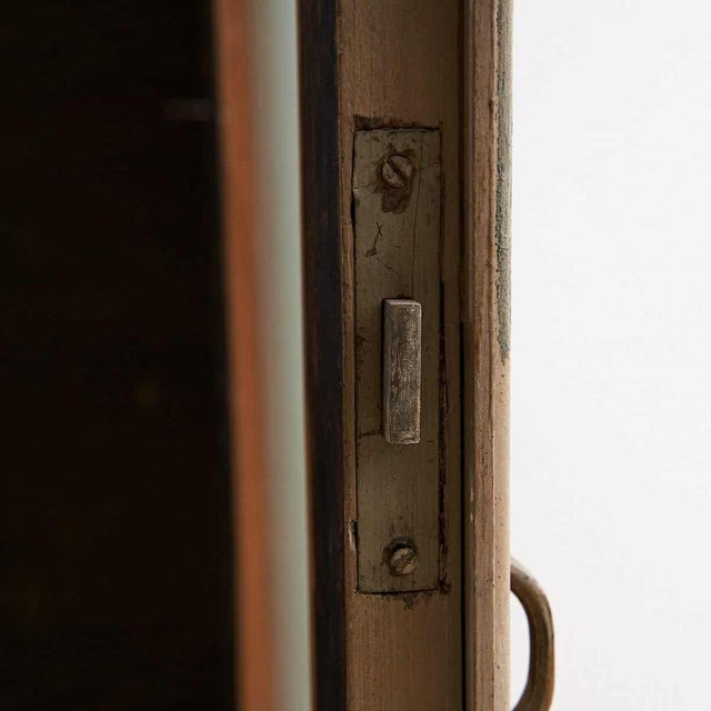 Wood Antique Hand-Painted Showcase Bookcase For Sale - Image 7 of 18