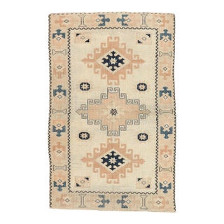 Mid 20th Century Vintage Small Turkish Area Rug For Sale
