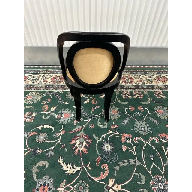 1950s 1950s Cushioned and Hand Painted Chair For Sale - Image 5 of 8