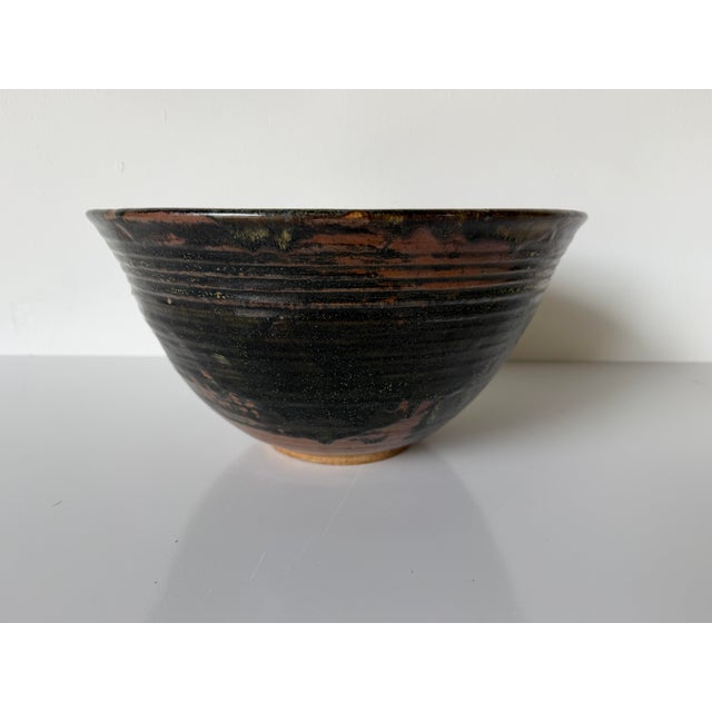 1980s 1980s Vintage Mess Handmade Studio Pottery Ceramic Bowl – Signed For Sale - Image 5 of 12