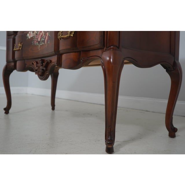 Brown Union National French Paint Decorated Cherry Commode Chest For Sale - Image 8 of 18