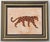 Abstract Leopard Minimalism Abstract Folk Art Burnt Orange Brown Beige Original Painting Cleo Plowden For Sale - Image 3 of 3