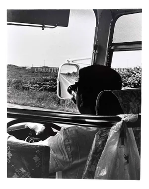 Noriko Saito, Japanese Bus Driver, 1980s, Photographic Print, Framed