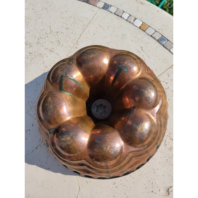 Traditional Vintage, Wagner (Christian Wagner) Cooper Bundt Cake Mold For Sale - Image 3 of 10