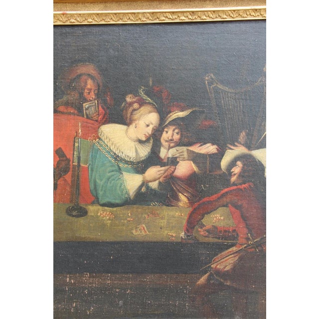 After Jacques Callot, Figurative Composition, 18th Century, Oil Painting on Canvas, Framed For Sale - Image 7 of 9