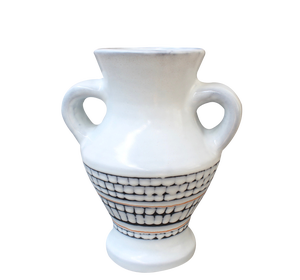 Vintage French Ceramic Vase with Handles by Roger Capron, 1950s