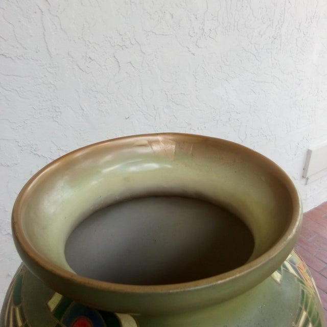 Royal Bonn Vase C. 1910 Egyptian Revival Mystical and Enchanting For Sale - Image 6 of 6