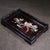 Late 20th Century Late 20th Century Wooden Tea Tray With Mother-of-Pearl Magpie and Plum Blossom Inlay For Sale - Image 5 of 9