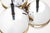 20th Century Space Age Orange and Chrome 3-Light Chandelier For Sale - Image 4 of 5