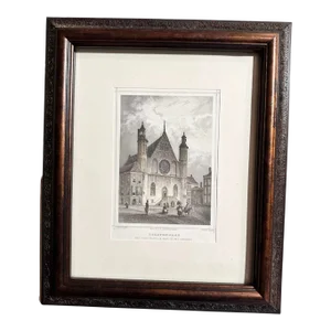 Lithograph Colored Print the Hague Netherlands Binnenhof