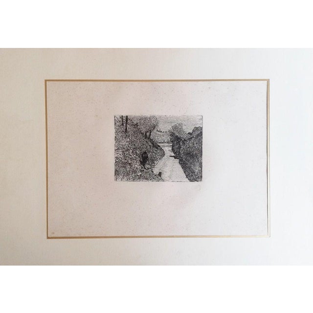 Giovanni Fattori Tuscan road, 1925 Etching Dimensions: 15 x 19,5 cm This limited edition presents in the bottom part the...