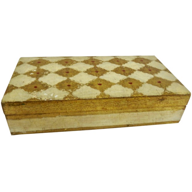Midcentury Italian Florentine Box For Sale