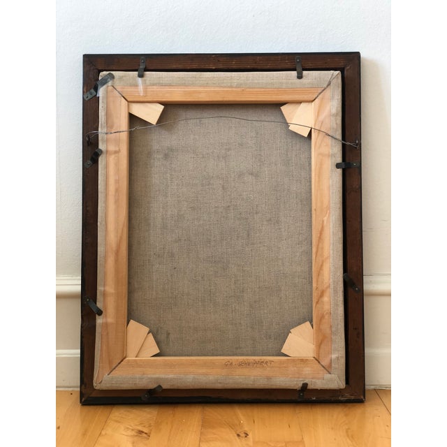 Antique Original Oil Painting of a Dutch Lady, 19th Century Portrait Art For Sale - Image 11 of 11