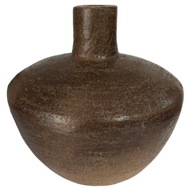 Brutalist Stoneware Vase, 1960s For Sale - Image 10 of 10
