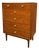 Mid 20th Century Kipp Stewart for Drexel “Declaration” Walnut Mid Century Modern Highboy Dresser For Sale
