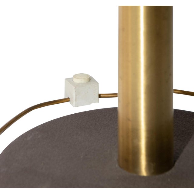 Metal Vintage Brass Floor Lamp attributed to Goffredo Reggiani, 1970s For Sale - Image 7 of 9