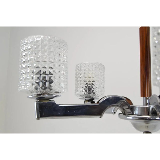 Mid-Century Chrome Chandelier, 1960s For Sale - Image 11 of 14