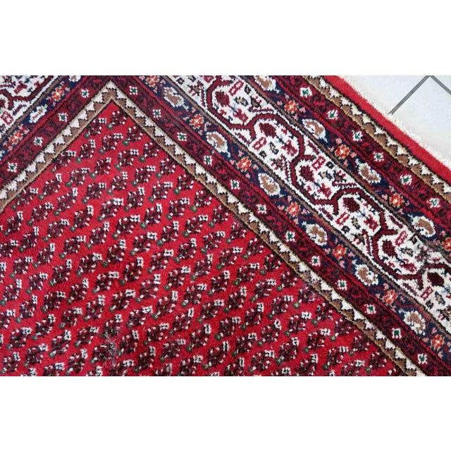 1970s Handmade Vintage Indian Seraband Rug 5.7' X 7.8' For Sale - Image 10 of 13