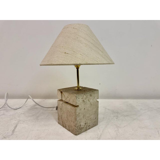 1970s Vintage Italian Travertine Lamp by Fratelli Manelli, 1970s For Sale - Image 5 of 18