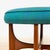 Wood 1960s Mid Century Astro Vanity Stool by G Plan in Teak & Teal For Sale - Image 7 of 8