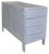 Vintage Grey Chest of Drawers, 1950s For Sale