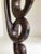Chocolate 1970s Carved Rosewood Swirl Sculpture on Rosewood Base For Sale - Image 8 of 10