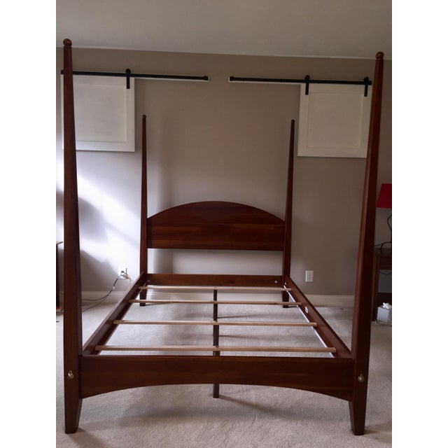 Ethan Allen Cherry American Impressions Four Poster Bed With Canopy