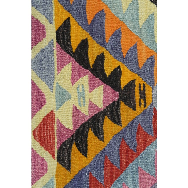 Vintage Turkish Kilim Rug- 5′6″ × 9′11″ For Sale - Image 11 of 13