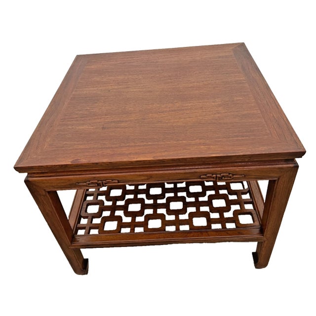 Elevate your living space with this exquisite vintage Mid-Century Modern accent table, beautifully blending clean...