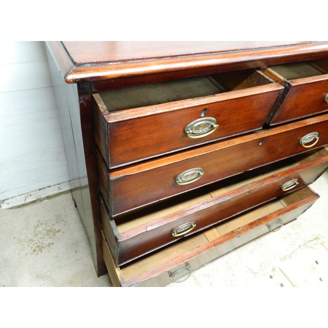 Victorian Mahogany Chest of Drawers, 1890s For Sale - Image 9 of 18
