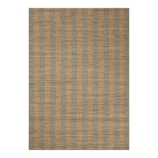 Chris Loves Julia x Loloi Judy Natural / Sky 18" x 18" Sample Rug For Sale