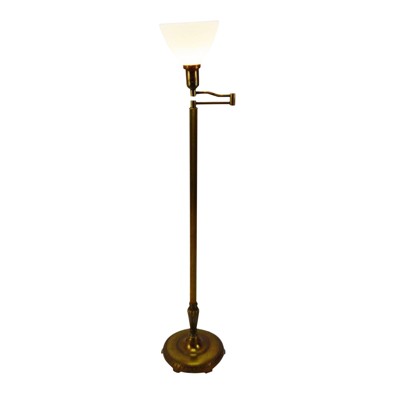 vintage stiffel swing arm floor lamp