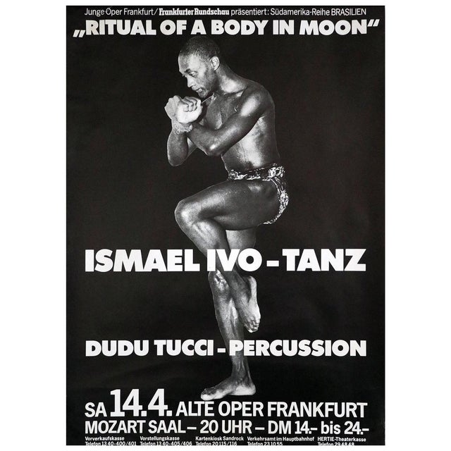 1980s Poster Ismael Ivo, Ritual of a Body in Moon, 1980s For Sale - Image 5 of 5