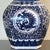 Large 20.5" Heavy Blue & White Double Gourd Dragon Vase - Excellent Condition For Sale - Image 4 of 8