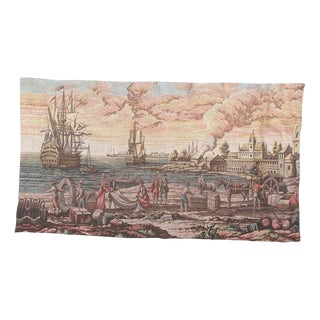 French Aubusson Style Jacquard Tapestry, 1950s For Sale